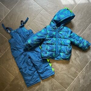 Carters Dinosaur Snowsuit 4T Kids